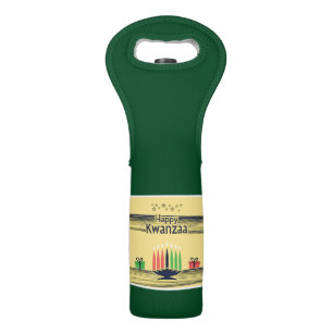 SlipperyJoe's Kwanzaa warm celebratory tone tradit Wine Bag