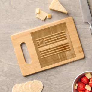 SlipperyJoe's leather pride flag black royal blue Engraved Cutting Board