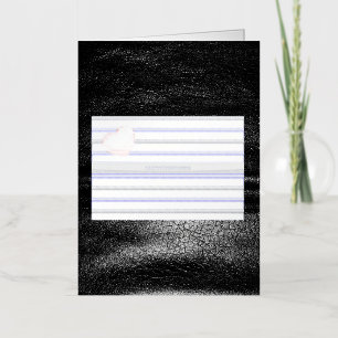 SlipperyJoe's leather pride flag black royal blue Foil Greeting Card