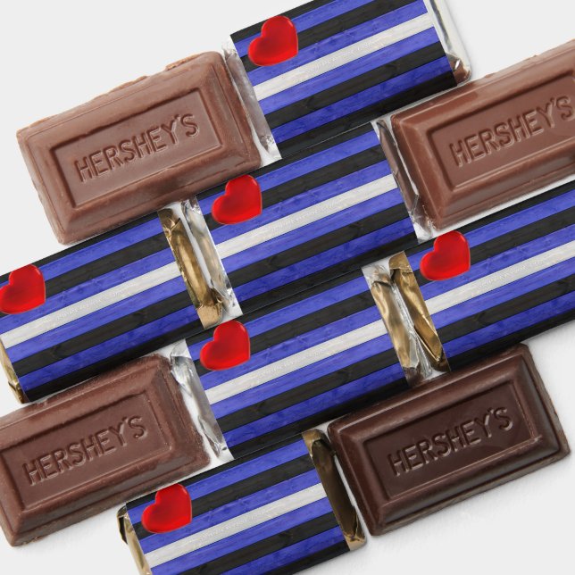 SlipperyJoe's leather pride flag black royal blue  Hershey's Miniatures (Assorted)