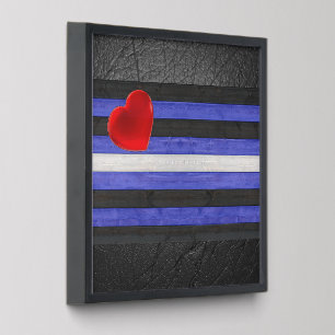 SlipperyJoe's leather pride flag black royal blue Peel And Stick Photo Tile