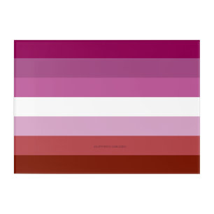 SlipperyJoe's lesbian pride flag feminine communit Acrylic Print