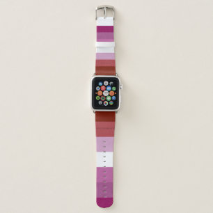 SlipperyJoe's lesbian pride flag feminine communit Apple Watch Band