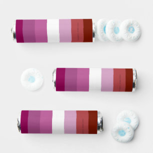 SlipperyJoe's lesbian pride flag feminine communit Breath Savers® Mints