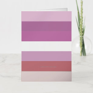 SlipperyJoe's lesbian pride flag feminine communit Foil Greeting Card