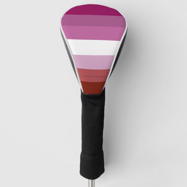 SlipperyJoe's lesbian pride flag feminine communit Golf Head Cover (Front)