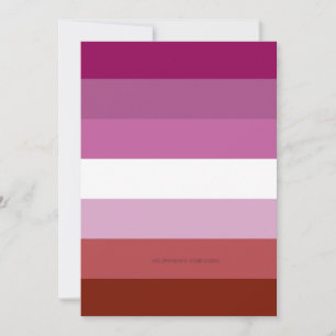 SlipperyJoe's lesbian pride flag feminine communit Holiday Card