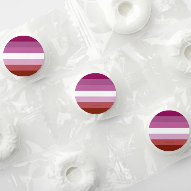 SlipperyJoe's lesbian pride flag feminine communit Life Saver® Mints (Assorted)