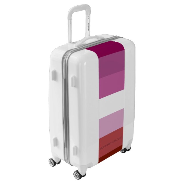 SlipperyJoe's lesbian pride flag feminine communit Luggage (Rotated Left)