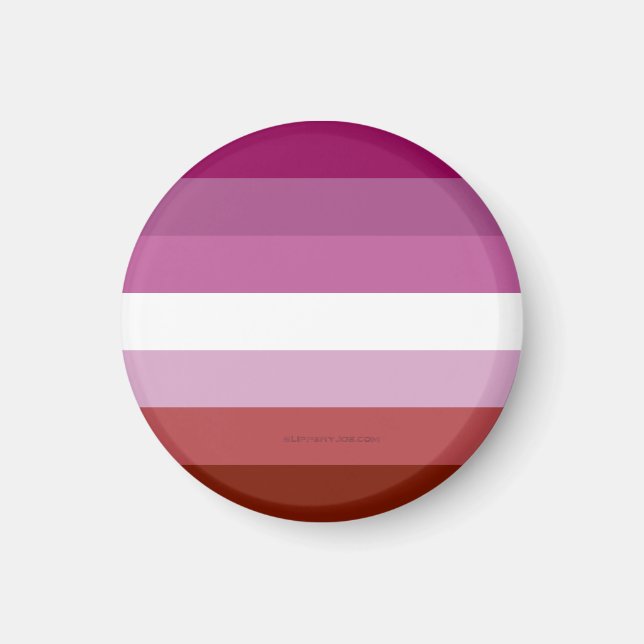 SlipperyJoe's lesbian pride flag feminine communit Magnet (Front)