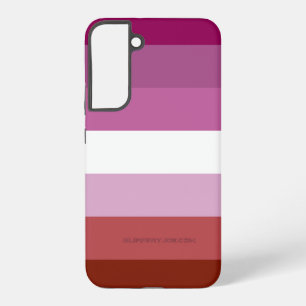 SlipperyJoe's lesbian pride flag feminine communit Samsung Galaxy S22+ Case