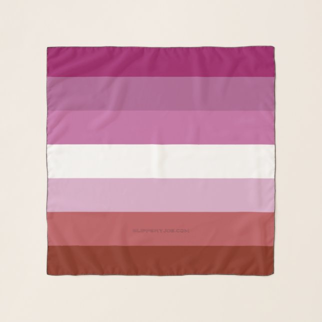 SlipperyJoe's lesbian pride flag feminine communit Scarf (Front)