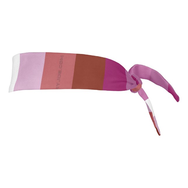 SlipperyJoe's lesbian pride flag feminine communit Tie Headband (Rotate 90)