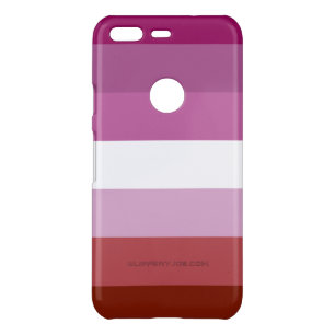 SlipperyJoe's lesbian pride flag feminine communit Uncommon Google Pixel Case