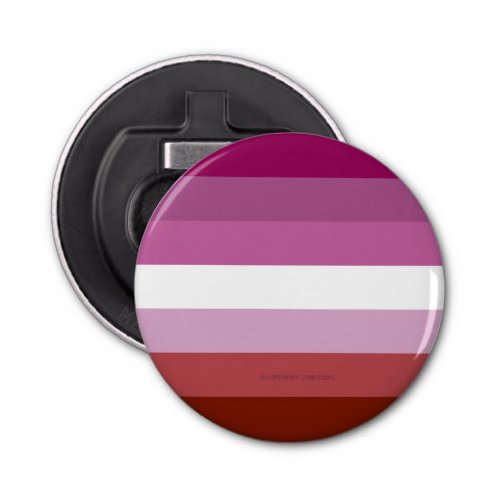 SlipperyJoes Lesbian Pride flag feminine Lipstick Bottle Opener
