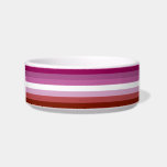 SlipperyJoe's Lesbian Pride flag feminine Lipstick Bowl<br><div class="desc">SlipperyJoe's Lesbian Pride flag feminine Lipstick shades pink purple stripes women artistic gay gifts LGBTQIA</div>