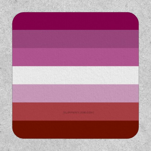 SlipperyJoes Lesbian Pride flag feminine Lipstick Patch