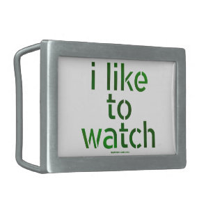 SlipperyJoe's Like to Watch Voyeurism peeping Tom  Belt Buckle