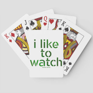 SlipperyJoe's Like to Watch Voyeurism peeping Tom Poker Cards