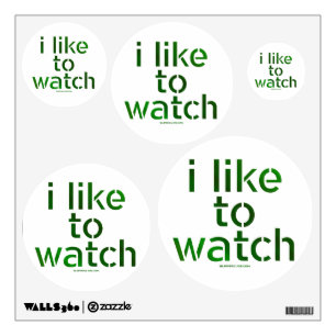 SlipperyJoe's Like to Watch Voyeurism peeping Tom  Wall Decal