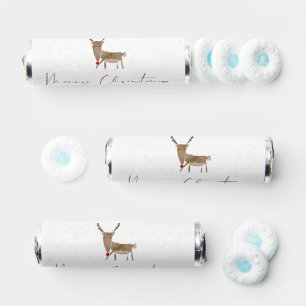 SlipperyJoe's line art silhouette reindeer minimal Breath Savers® Mints