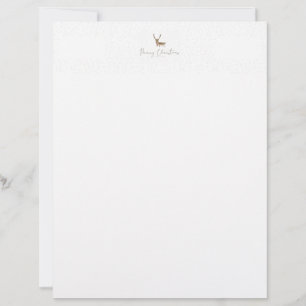 SlipperyJoe's line art silhouette reindeer minimal Letterhead