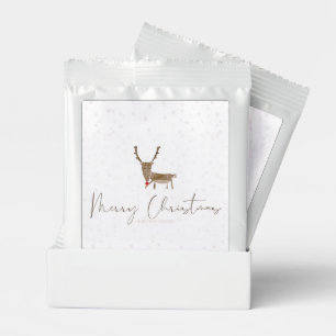 SlipperyJoe's line art silhouette reindeer minimal Margarita Drink Mix