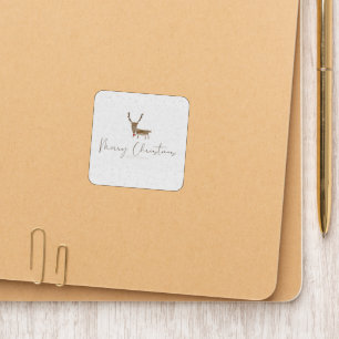 SlipperyJoe's line art silhouette reindeer minimal Patch