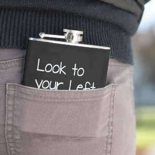 SlipperyJoe's look left funny stark white arrow pl Flask