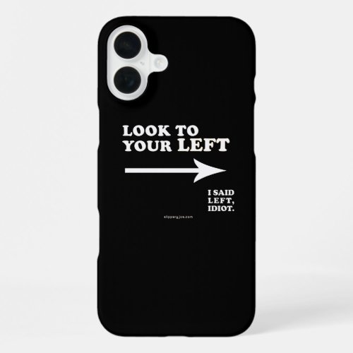 SlipperyJoe's look to your left thick geometric ce iPhone 16 Plus Case