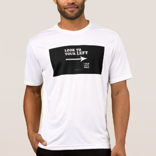 SlipperyJoe's look to your left thick geometric ce T-Shirt