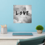 SlipperyJoe's Love has no color saying black white Wall Decal<br><div class="desc">SlipperyJoe's Love has no color saying black white gray artistic gay gifts LGBTQIA love message romantic timeless aesthetic textured detail creativity</div>