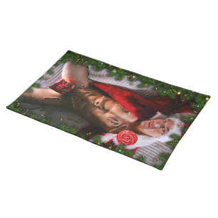 SlipperyJoe's male chest six pack stomach bare tor Cloth Placemat