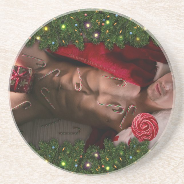 SlipperyJoe's male chest six pack stomach bare tor Coaster (Front)