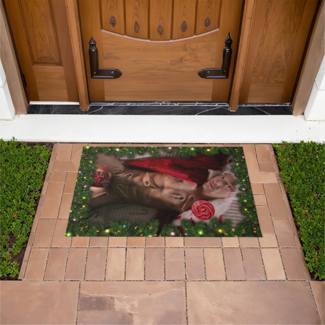 SlipperyJoe's male chest six pack stomach bare tor Doormat (Outdoor)
