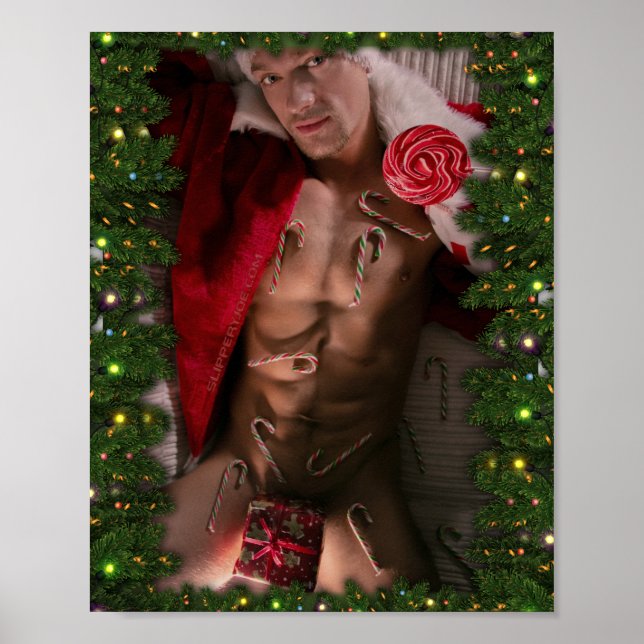 SlipperyJoe's male chest six pack stomach bare tor Poster (Front)