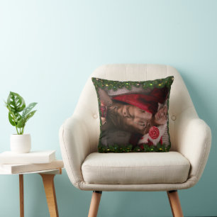 SlipperyJoe's male chest six pack stomach bare tor Throw Pillow