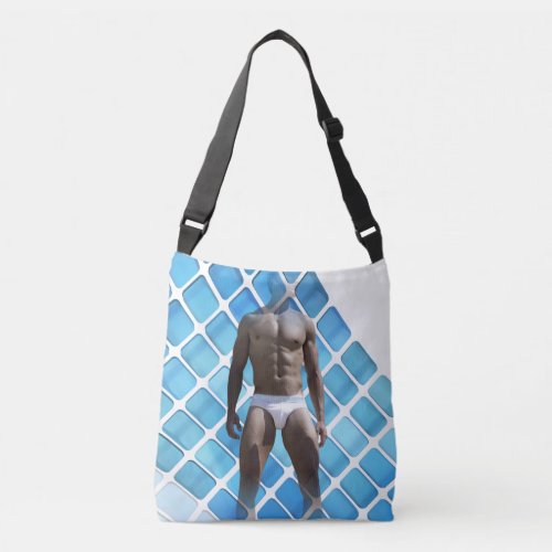 SlipperyJoes Man underwear 6_pack chest abs male  Crossbody Bag