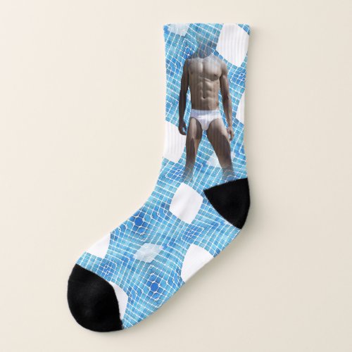SlipperyJoes Man underwear 6_pack chest abs male  Socks
