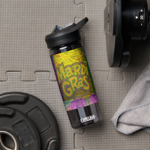 SlipperyJoe's Mardi Gras Bead Necklaces doubloons Water Bottle