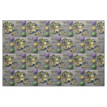 SlipperyJoe's Mardi Gras celebration decorative Ve Fabric