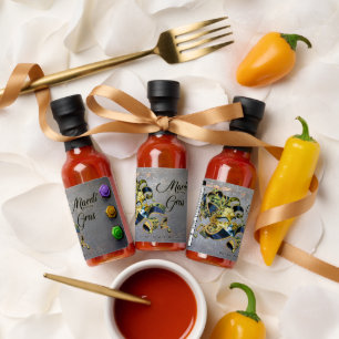 SlipperyJoe's Mardi Gras masquerade mask purple ye Hot Sauces