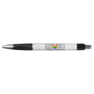 SlipperyJoe's maze encircles rainbow heart arrow m Pen