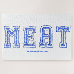 SlipperyJoe's meat rawness toughness uneven highli Jigsaw Puzzle
