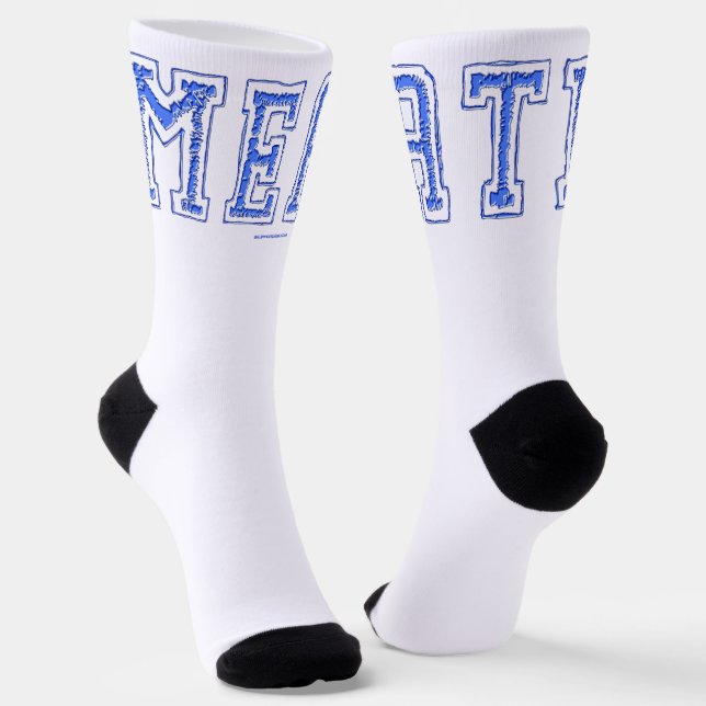 SlipperyJoe's meat rawness toughness uneven highli Socks (Angled)