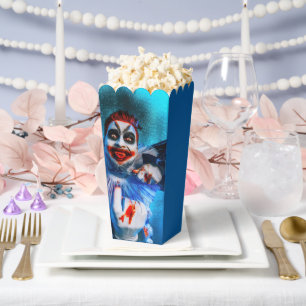 SlipperyJoe's menacing clown Happy Halloween red b Favor Boxes