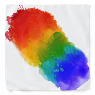 SlipperyJoe's modern pride splatter energy and col Bandana