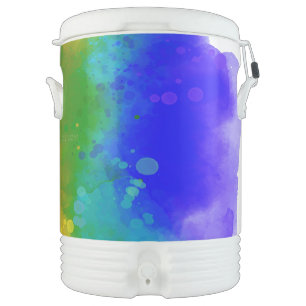 SlipperyJoe's modern pride splatter energy and col Beverage Cooler
