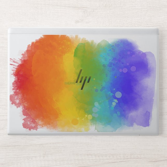 SlipperyJoe's modern pride splatter energy and col HP Laptop Skin (Front)