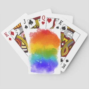 SlipperyJoe's modern pride splatter energy and col Poker Cards